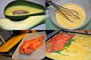 salmon omelet avocado